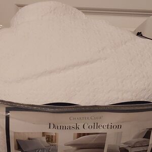 Charter Club Damask Collection White Duvet Cover
